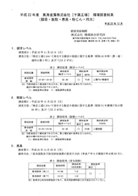 環境調査結果概要版2010年版表紙